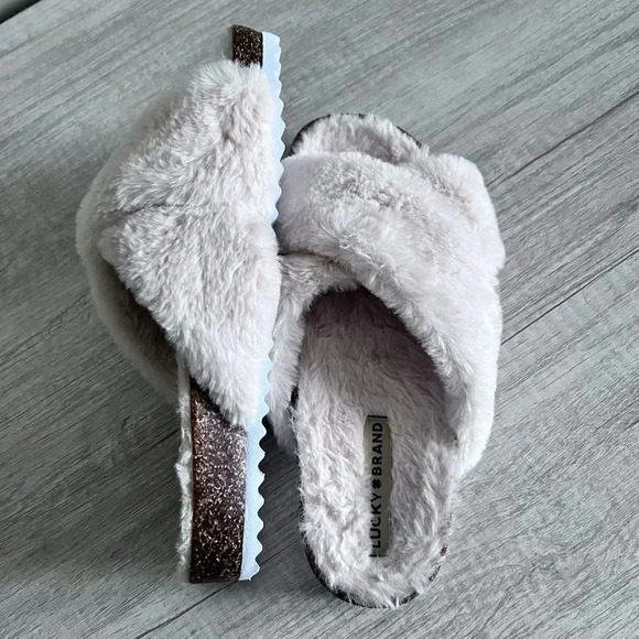 Lucky Brand Marana Furry Slide Size 7.5 - Picture 5 of 10